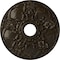 Ekena Millwork Norwich Ceiling Medallion (Canopies up to 4 1/2"), 18"OD x 3 1/2"ID x 1 3/8"P, Stone Hearth Crackle CM18NOSHC - alternate 1
